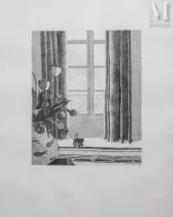 David Hockney (né en 1937)-Rue de Seine, 1971-img1