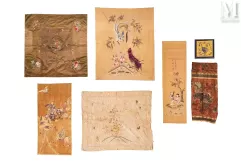 CHINE et VIETNAM, XIXe-XXe siècle-Ensemble de sept pièces de textile-img1