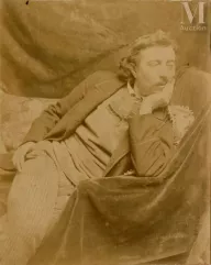 Le peintre Gauguin "au gilet breton"-Portrait dans son atelier, 1891-img1