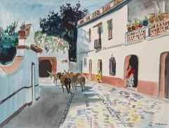 Yves BRAYER (Versailles 1907- Suresnes 1990)-Rue au Mexique, 19563-img1