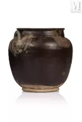 CHINE, Dynastie Song-Jarre en grès noir-img1