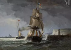 Gaston ROULLET (1847-1925)-Marine-img1