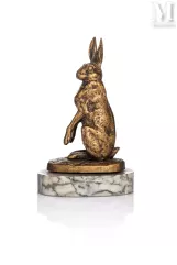 Alfred DUBUCAND (1828-1894)-"Lièvre debout"-img1