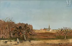 Roland OUDOT (Paris 1897-1981)-Saint Martin des Champs Septeuil-img1