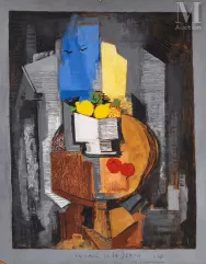 Ismael de la SERNA (Grenade 1897 - Paris 1968)-Composition aux citrons et aux tomates-img1