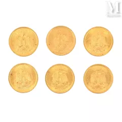 Six pièces or Pesos--img1