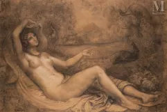 Armand POINT (Alger 1860 - Naples 1932)-La Charmeuse de paons-img1