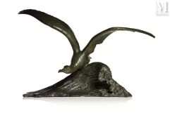 Maximilien Louis FIOT (1886 - 1953)-"Mouette sur la vague"-img1