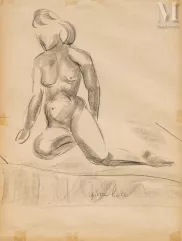 Pierre HODE (Rouen 1889 - 1942)-Nu de femme-img1