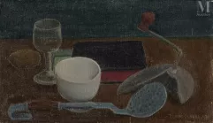 Claude SCHURR (Paris 1921- 2014)-Composition aux ustensiles de cuisine-img1