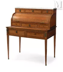 Bureau cylindre, fin de l'époque Louis XVI--img1