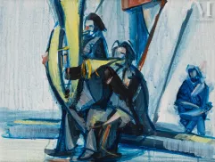 Jean HELION (Couterne 1904 - Paris 1987)-Trombones, 1968-img1