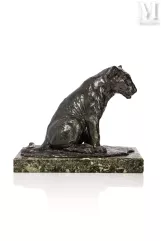 Roger GODCHAUX (1878 - 1958)-"Lionceau assis"-img1