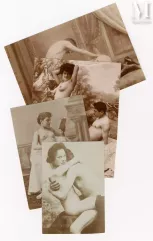 Erotisme et pornographie-Femmes, couples et trio, c. 1890-img1