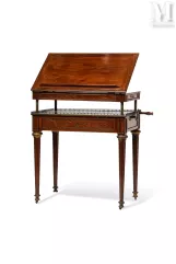 Table d’architecte dite à la Tronchin d’époque Louis XVI, estampillée Feurstein et poinçon de Jurande--img1