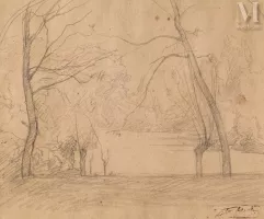 François-Auguste RAVIER (Lyon 1814 - Morestel 1895)-Sous-bois-img1