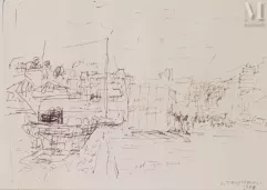 Jacques TRUPHEMUS (Grenoble 1922-2017)-Paysage, 1970-img1