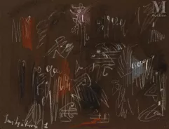 André MASSON (Balagny sur Therain 1896-Paris 1987)-Initiation I, 1956-img1