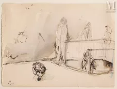 Jean HELION (Couterne 1904- Paris 1987)-Etude pour entrée de métro, 1967-img1