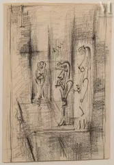 André MASSON (Balagny sur Therain 1896-Paris 1987)-Féminaire de la rue Saint Denis, 1957-img1