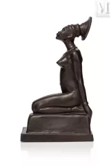 Eloi Emile ROBERT (1881 - 1949) &amp; ROBJ Editeur-"Femme Mangbetu agenouillée"-img1