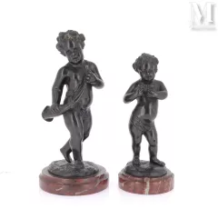 Claude MICHEL dit CLODION (1738-1814), d'après-Deux putti musiciens-img1