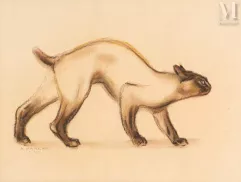André MARGAT (1903 - 1999)-"Chat"-img1