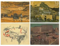 Jacques MAJORELLE (Nancy, 1886 - Paris, 1962)-Les Kasbahs de l'Atlas-img1