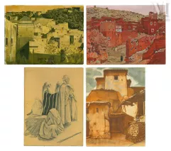 Jacques MAJORELLE (Nancy, 1886 - Paris, 1962)-Les Kasbahs de l'Atlas-img1