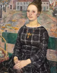 Kathe MUNZER (Wroclaw 1877 - Paris 1976)-Portrait d'une proche du peintre-img1
