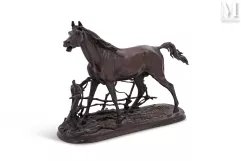 D'après Pierre-Jules MENE (1810-1879)-DJINN ETALON BARBE-img1