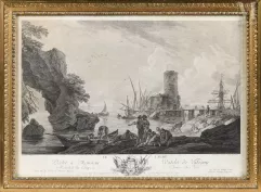 D'après Joseph VERNET, gravées par C F Cousinet Femme Lempereur, Allamet,-Le Calme, Le Matin, La Nuit-img1