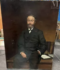 Ecole du XIXe siècle-Portrait de Jules Verne-img1