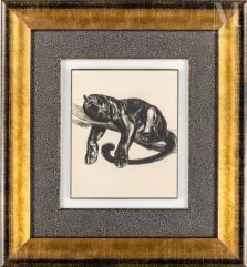 JOUVE Paul (1878-1973) d’après : Panthère sur une branche--img1