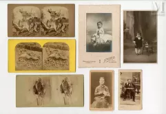 Portraits et oiseaux, nature morte aux oiseaux-Groupes d'enfants, femmes, portraits d'homme, comédien pour la pièce de Chantecler par Paul Nadar, c. 1900-1935-img1