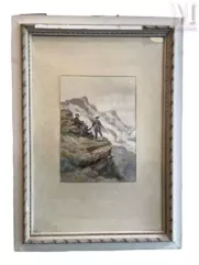 Pierre COMBA (1859-1934)-Chasseurs Alpins dans la montagne-img1