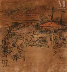 Fikret MOUALLA (Turquie, 1903 - 1967)-Mère Catherine-img1