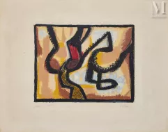 Jean-Michel Atlan (1913-1960)-Composition pour le Musée Picasso - Antibes, 1957-img1