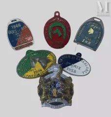 Un fort lot de plaques en métal peint--img1