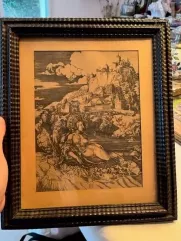 Albrecht Dürer (1471-1628), l'enlèvement d'Amymone par Triton,--img1