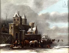 Claes MOLENAER (1630-1676)-Paysage d'hiver-img1