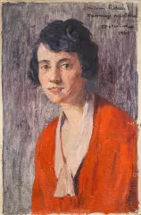 Allan OSTERLIND (Stockholm 1855 - 1938)-Portrait de Madame Rideau-img1