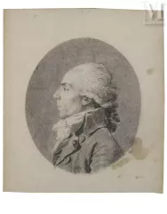 Jean-Urbain GUERIN (Strasbourg 1761 – Obernai 1836)-Portait de profil gauche de Pierre Louis Roederer (1754-1835)-img1