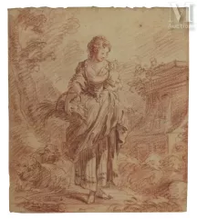 École française du XVIIIème siècle-La petite bergère-img1