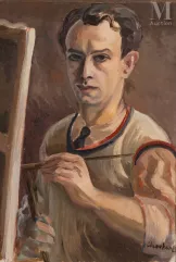 Serge CHOUBINE (Saint-Pétersbourg 1900 - Paris 1931)-Autoportrait-img1