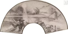 Camille PISSARRO (Saint Thomas 1830- Paris 1903)-Gardeuse d'oies-img1