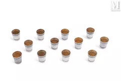 Série de 12 gobelets à liqueur en argent et vermeil,--img1