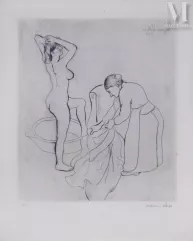 Suzanne Valadon (1865-1938)-Femme aux gros seins et la femme vieille, 1908-img1