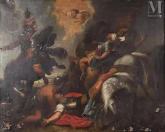 Ecole FRANCAISE du XIXème siècle-La conversion de Saint Paul-img1