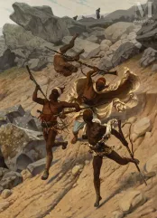 Gustave BOULANGER (Paris 1824 - 1988)-La déroute des Kabyles-img1